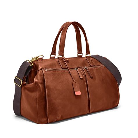 fossil bag dupe|men's leather duffle bag fossil.